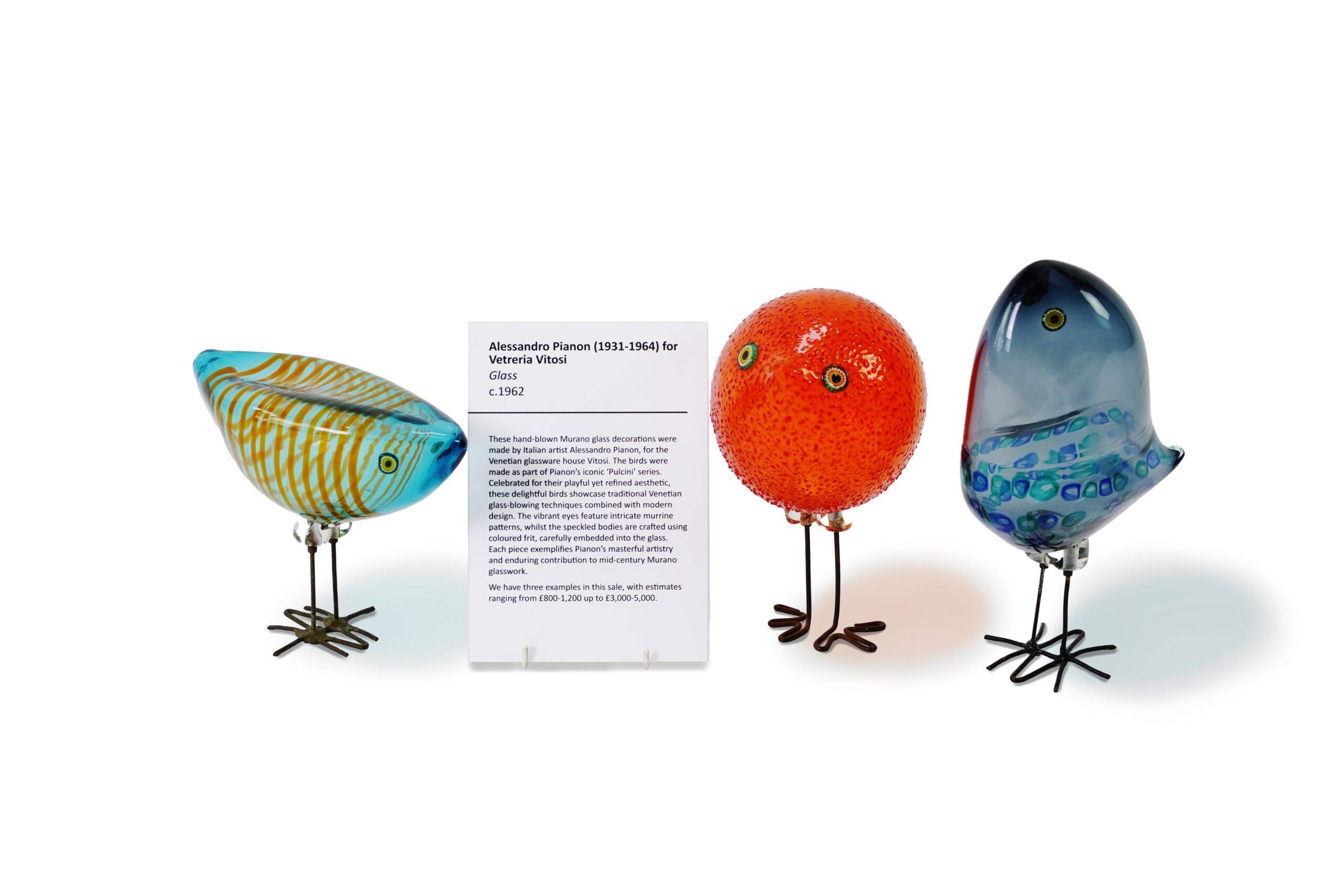 Art: Glass work of birds that's on display at Gorringes