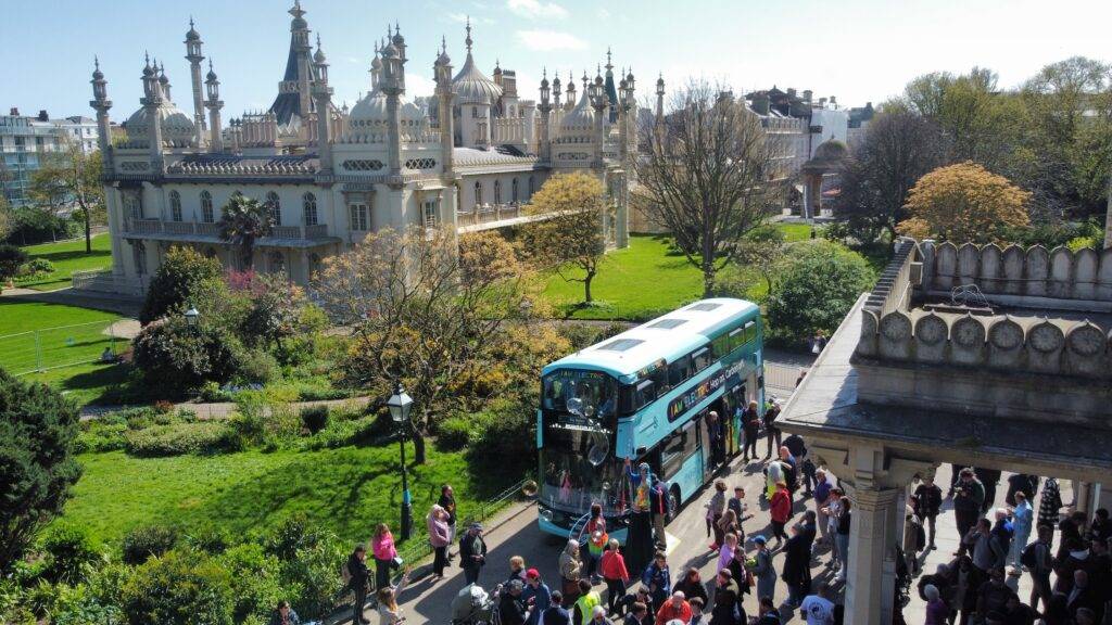 Electric bus launch | photo by Chris Ward