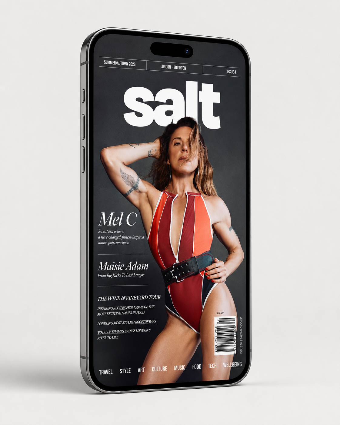 SALT Magazine Issue 04 digital edition on iPhone — Mel C cover