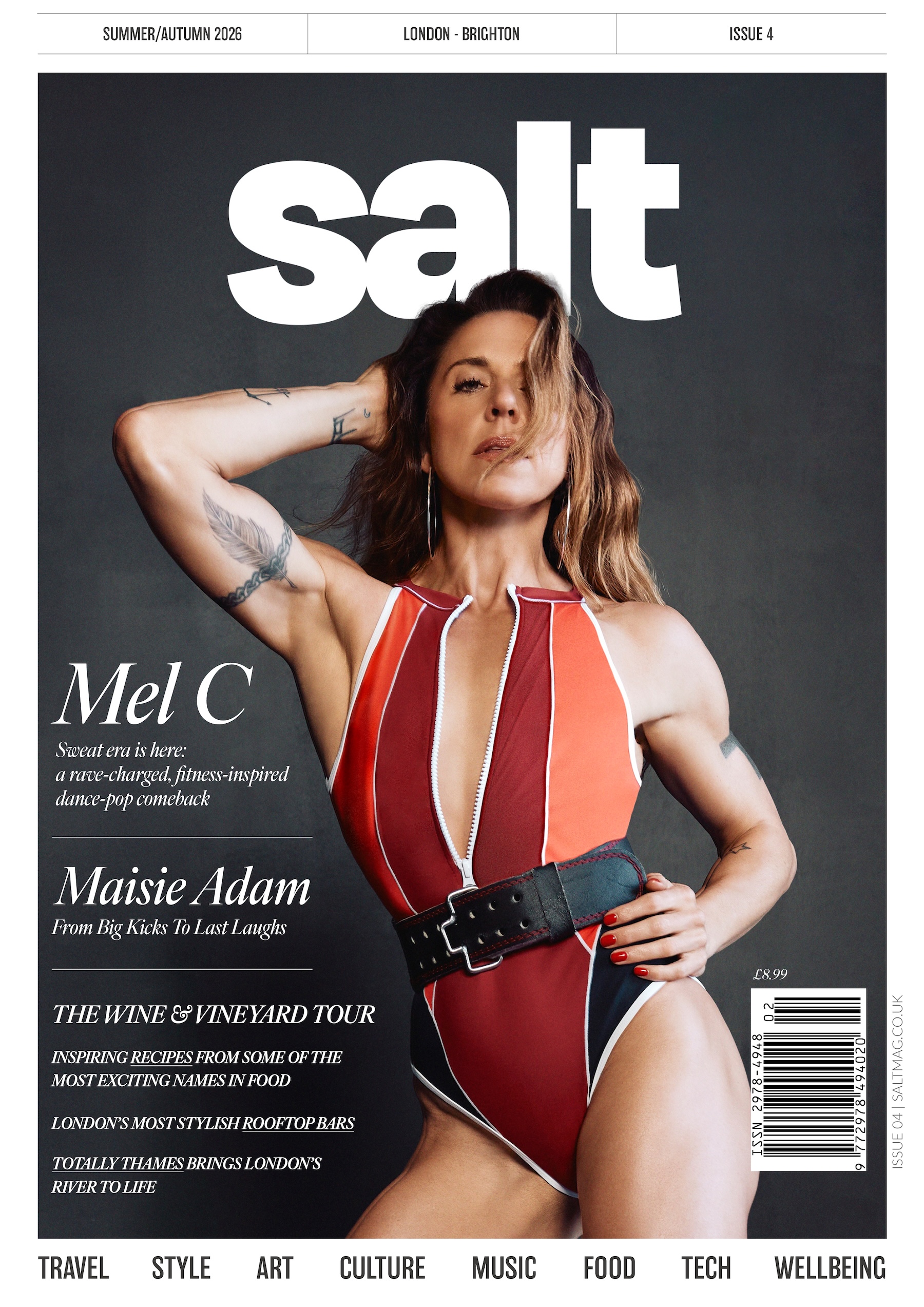 SALT Magazine Issue 04 — Summer/Autumn 2026 cover featuring Mel C